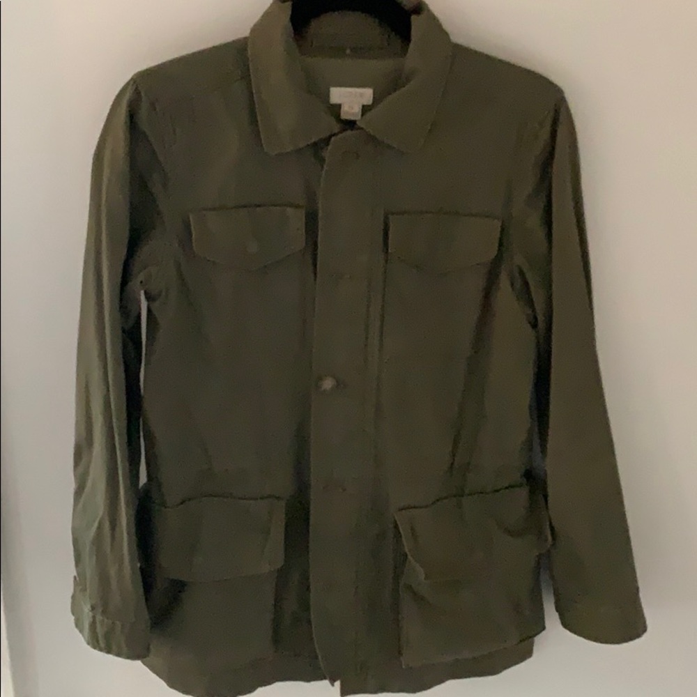 Women’s XS J Crew Green Cargo Jacket